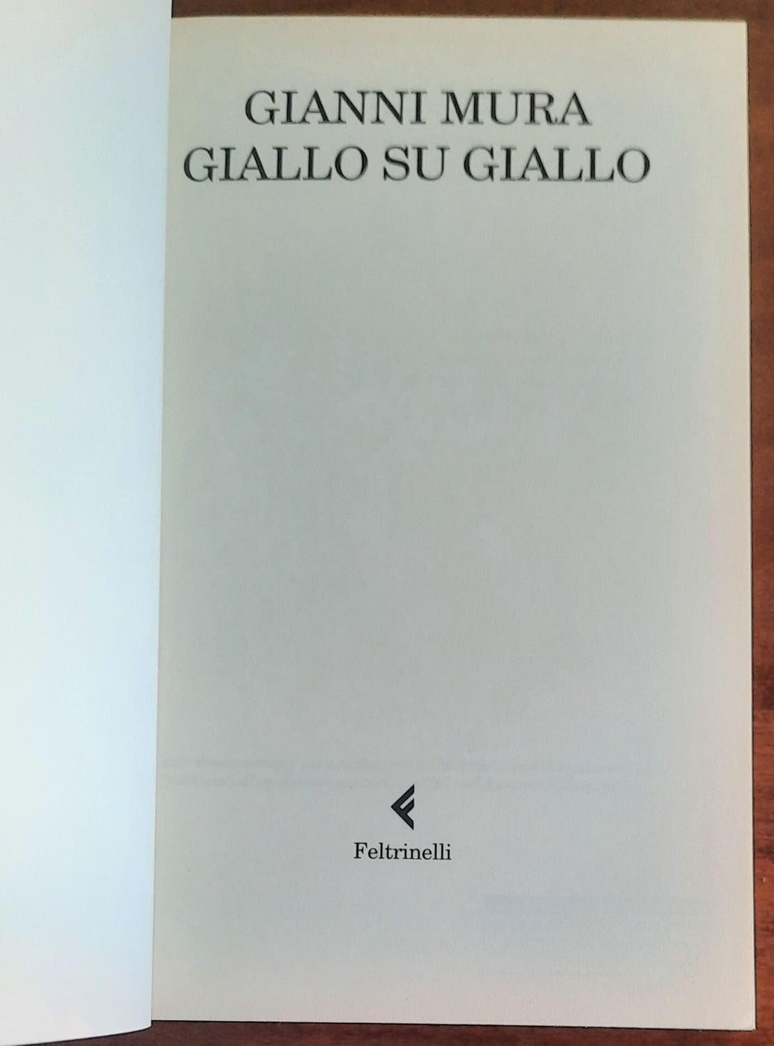 Giallo su giallo - di Gianni Mura