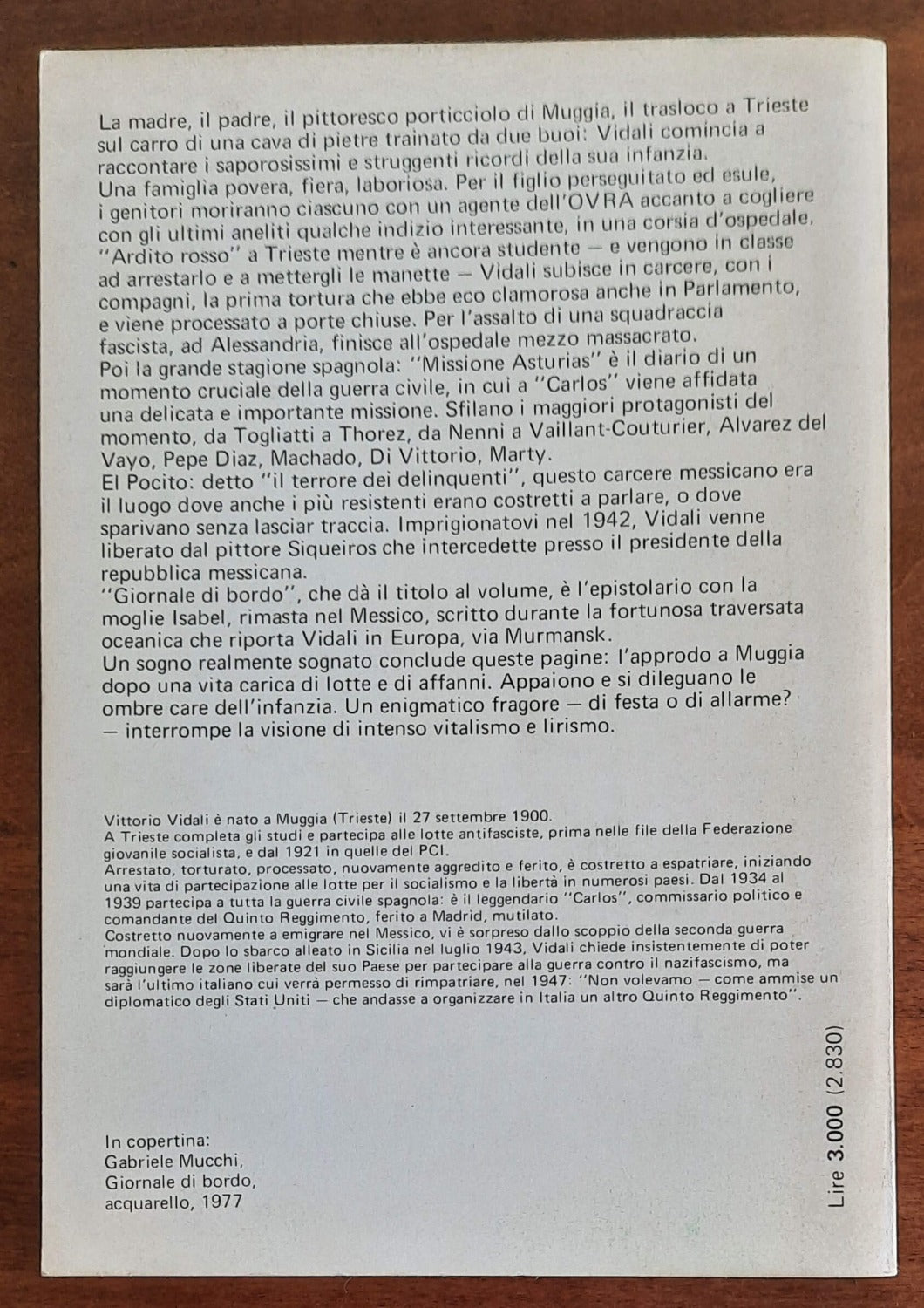 Giornale di bordo - di Vittorio Vidali