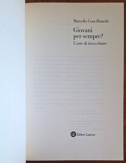 Giovani per sempre L'arte di invecchiare - Laterza