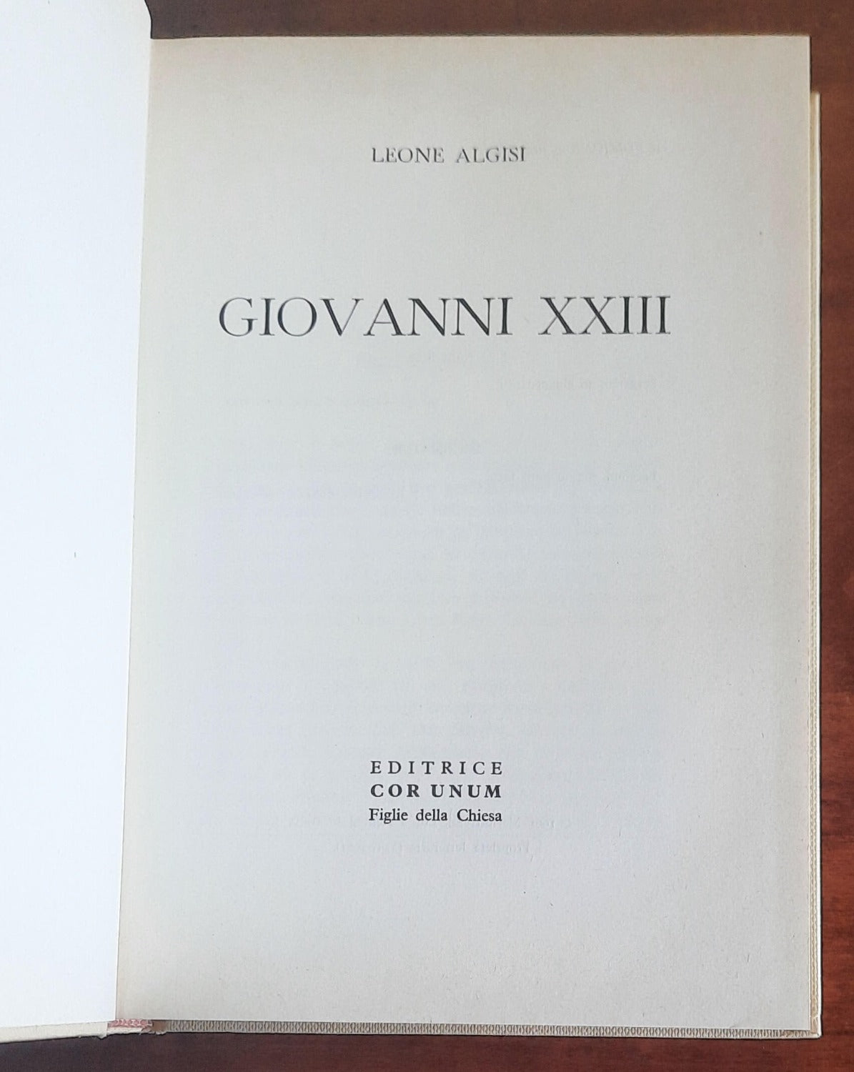 Giovanni XXIII - di Leone Algisi