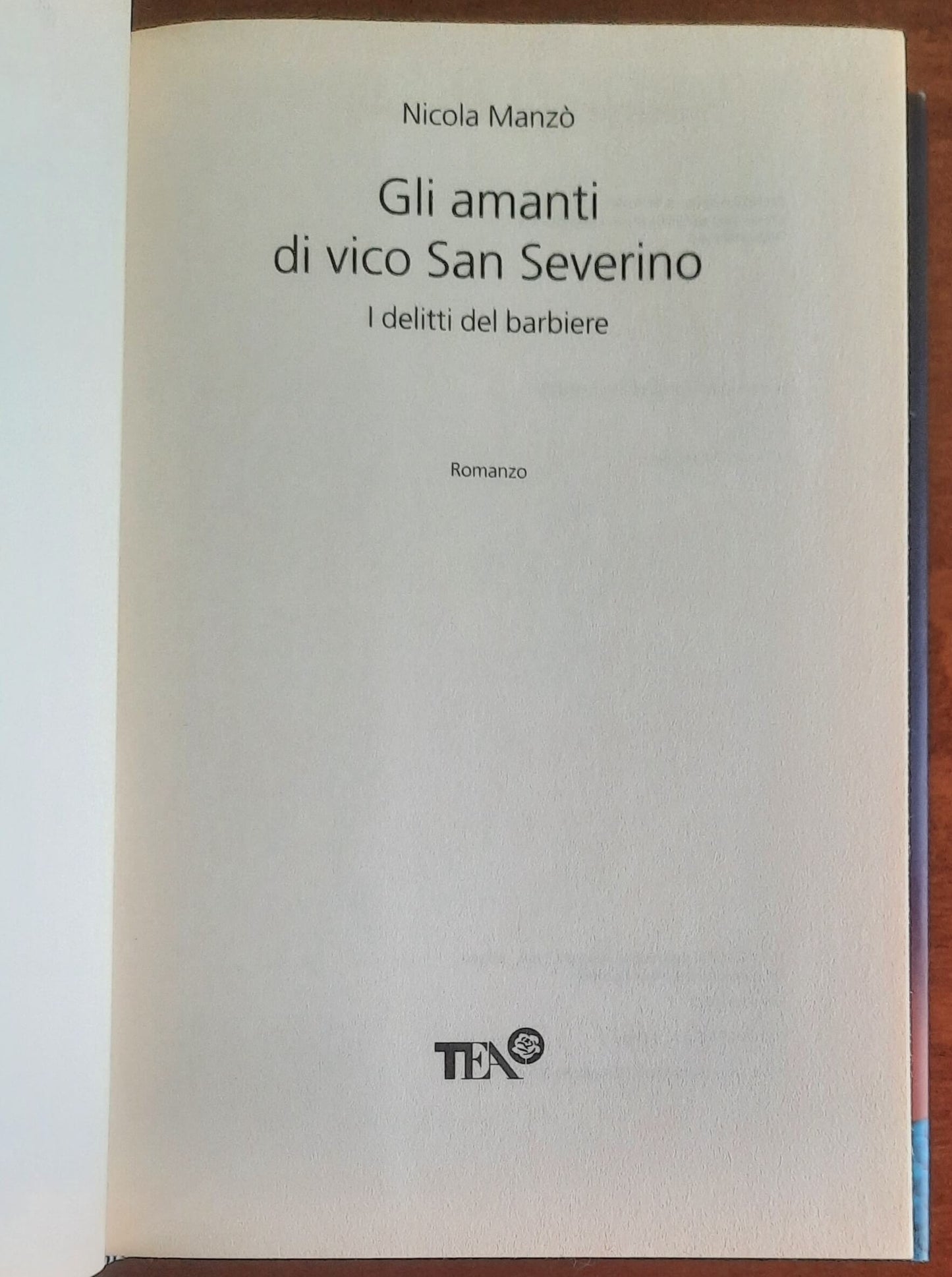 Gli amanti di vico San Severino. I delitti del barbiere - TEA