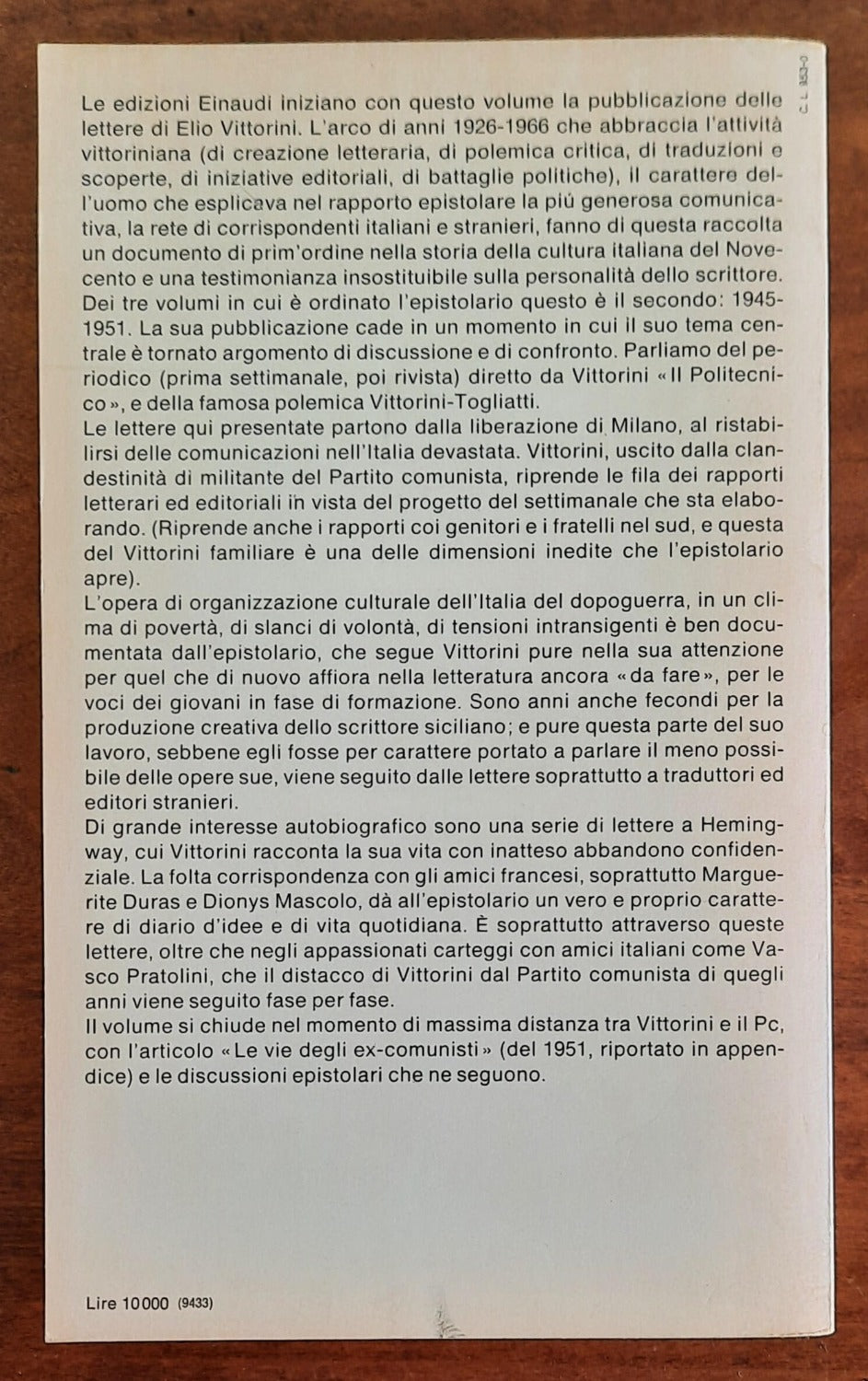 Gli anni del «Politecnico». Lettere 1945 - 1951