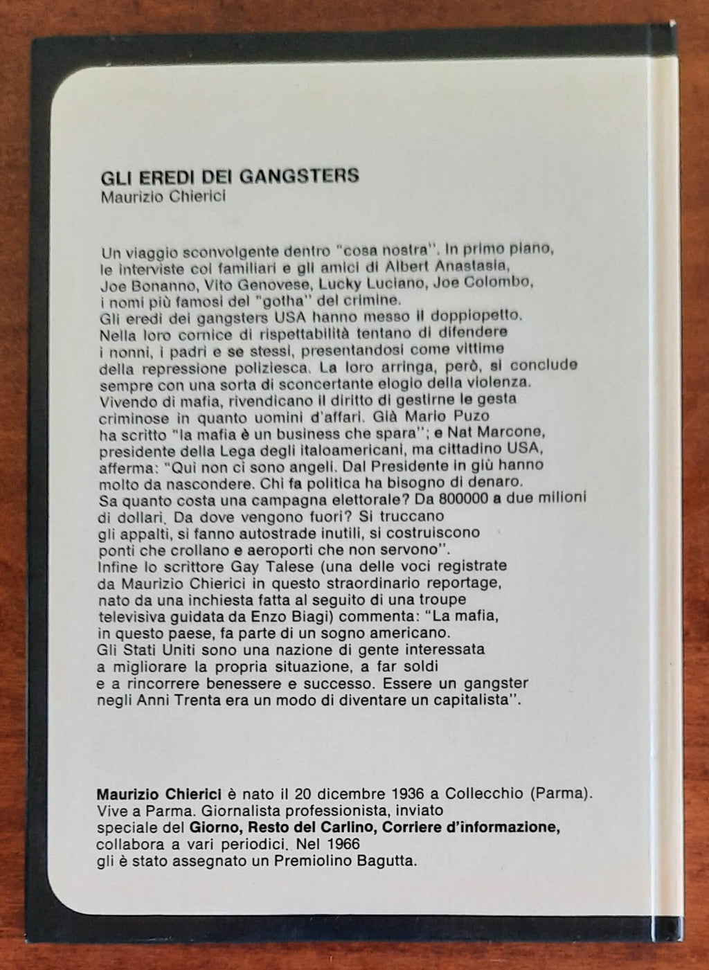 Gli eredi dei gangsters - di Maurizio Chierici