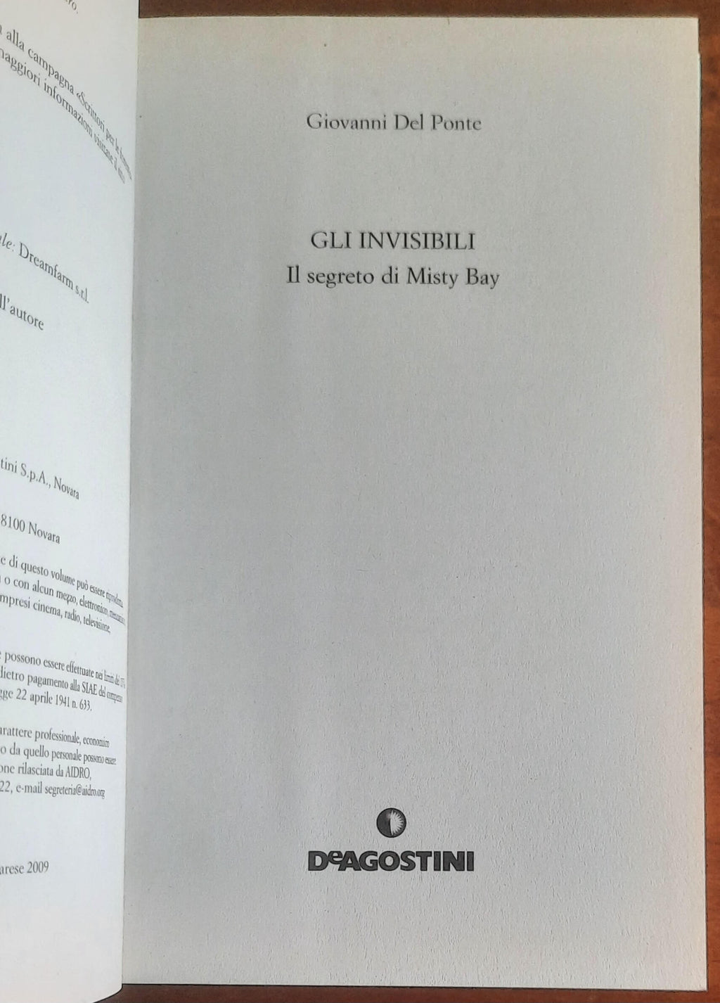 Gli invisibili. Il segreto di Misty Bay - De Agostini