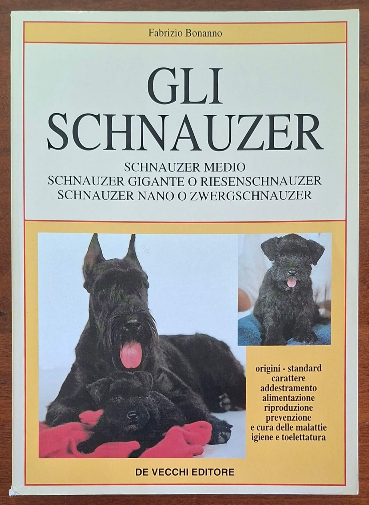 Gli schnauzer - Fabrizio Bonanno - De Vecchi Editore