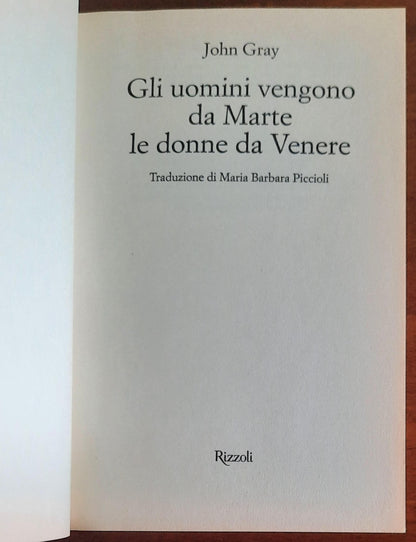 Gli uomini vengono da Marte, le donne da Venere