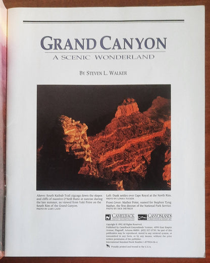 Grand Canyon. A scenic wonderland - Steven L. Walker - Camelbackcanyonlands