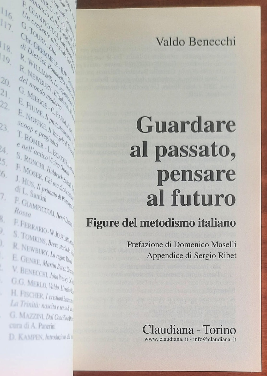 Guardare al passato, pensare al futuro. Figure del metodismo italiano