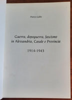 Guerra, dopoguerra, fascismo in Alessandria, Casale e Provincia 1914 - 1943