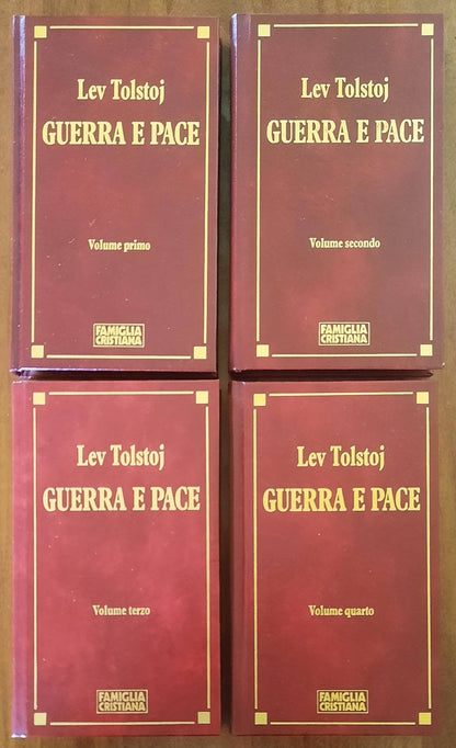 Guerra e pace - di Lev Tolstoj - 4 vol. - Famiglia Cristiana
