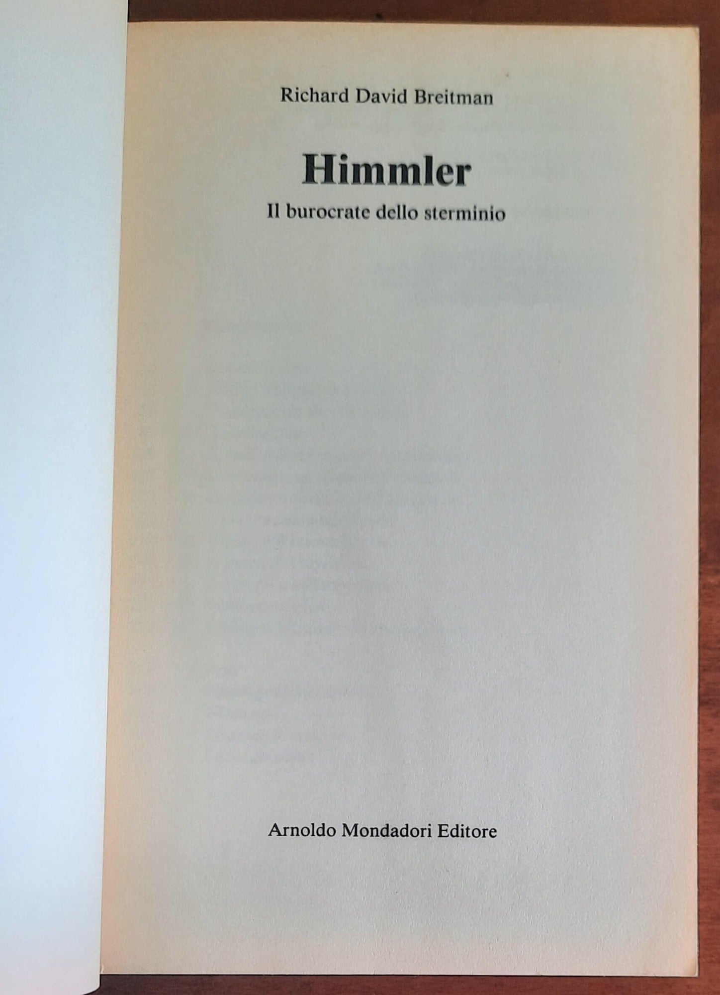 Himmler. Il burocrate dello sterminio - Mondadori Oscar