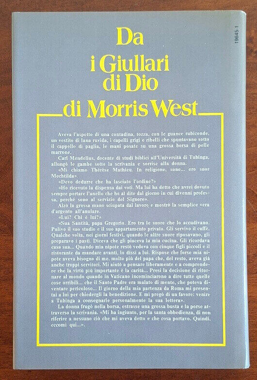 I Giullari di Dio - Morris West - Mondadori