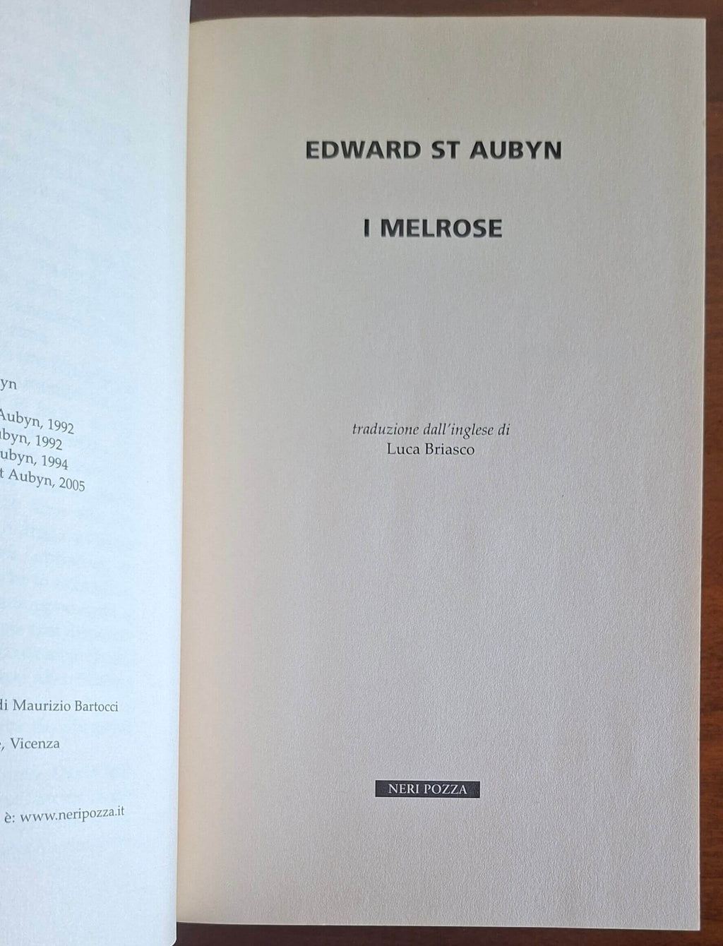 I Melrose - Edward St Aubyn - Neri Pozza
