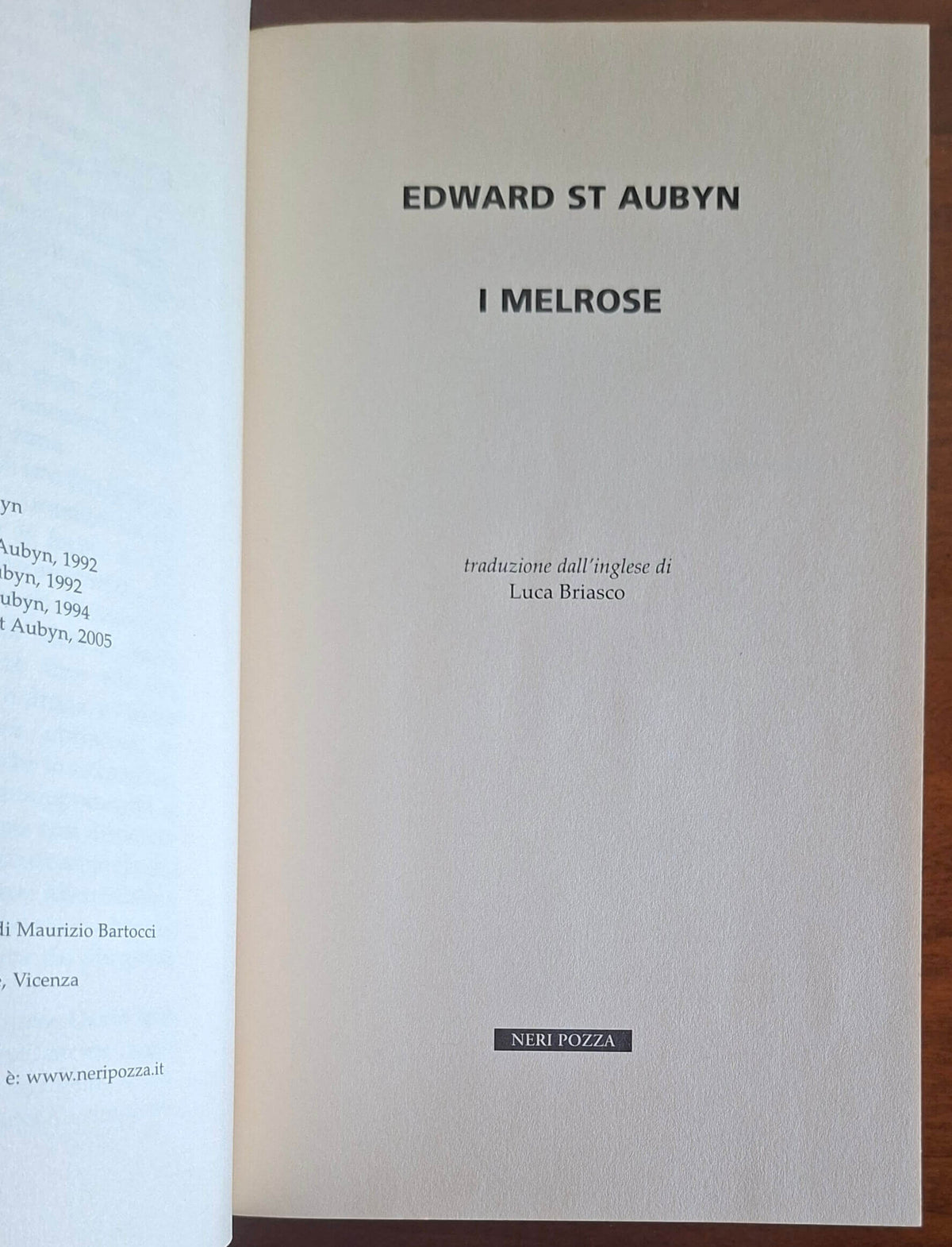 I Melrose - Edward St Aubyn - Neri Pozza