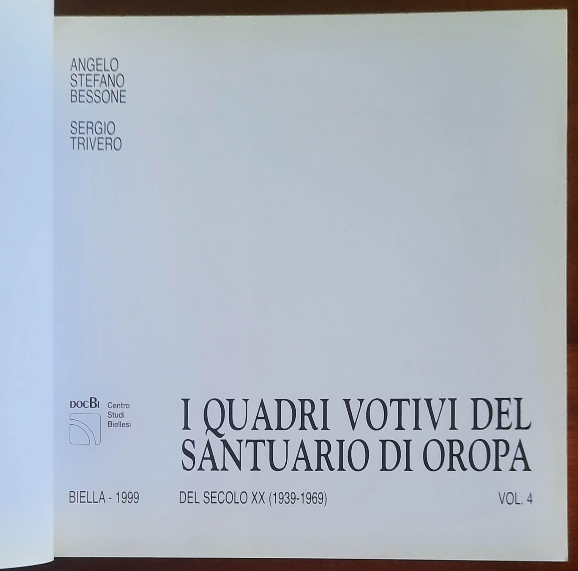 I Quadri Votivi del Santuario di Oropa del secolo XX (1939-1969) - vol.4
