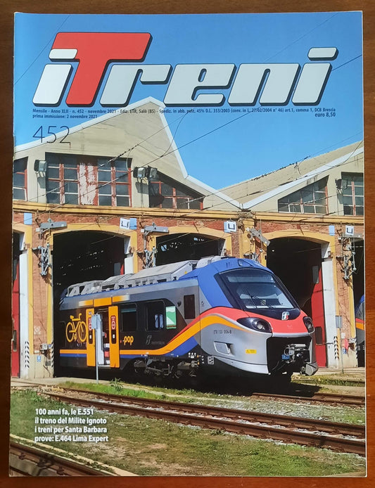 I Treni - n. 452 - novembre 2021 - Etr Editrice Trasporti Su Rotaie