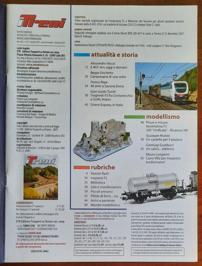 I Treni - n. 453 - dicembre 2021 - Etr Editrice Trasporti Su Rotaie