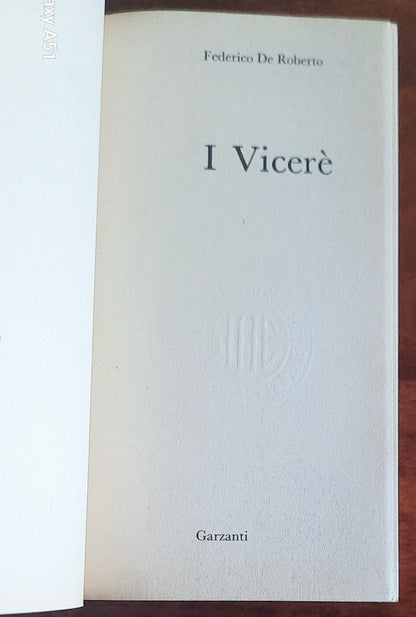 I Vicerè - di Federico De Roberto - Garzanti