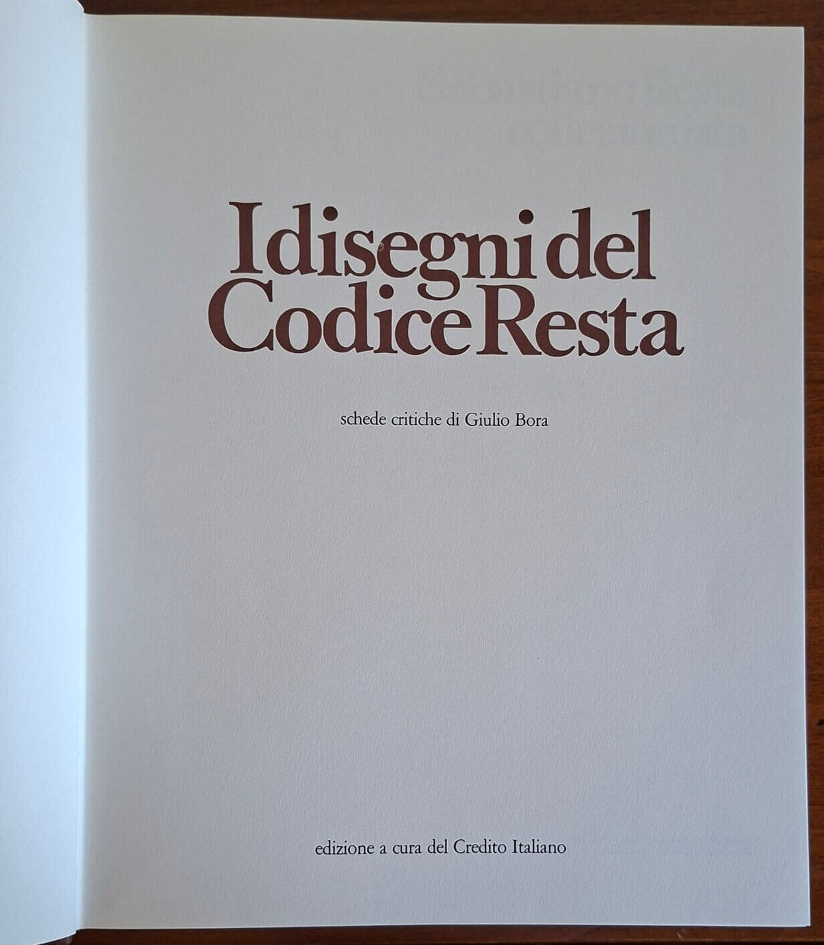 I disegni del Codice Resta - Giulio Bora - Credito Italiano