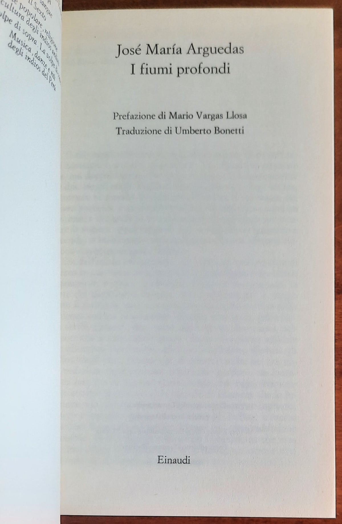I fiumi profondi - di Jose Maria Arguedas