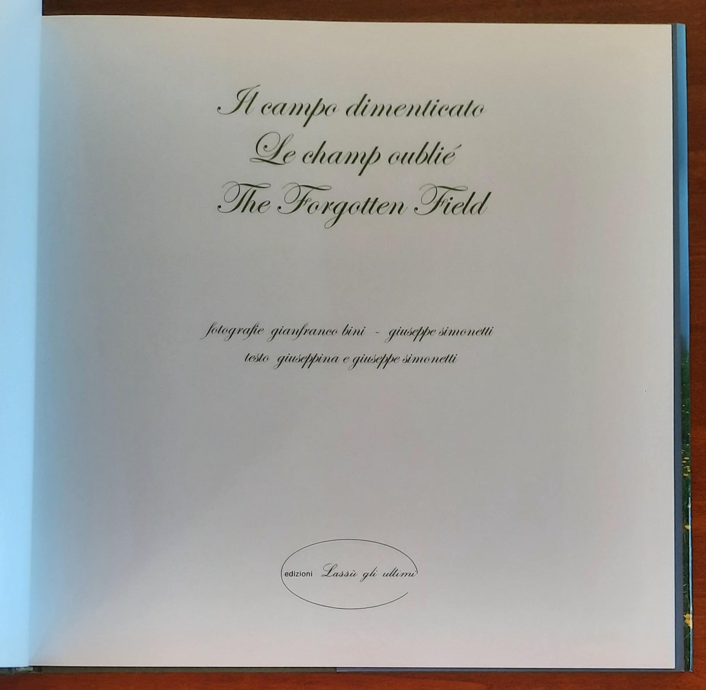 Il Campo dimenticato - Edizioni Lassù Gli Ultimi - Gianfranco Bini