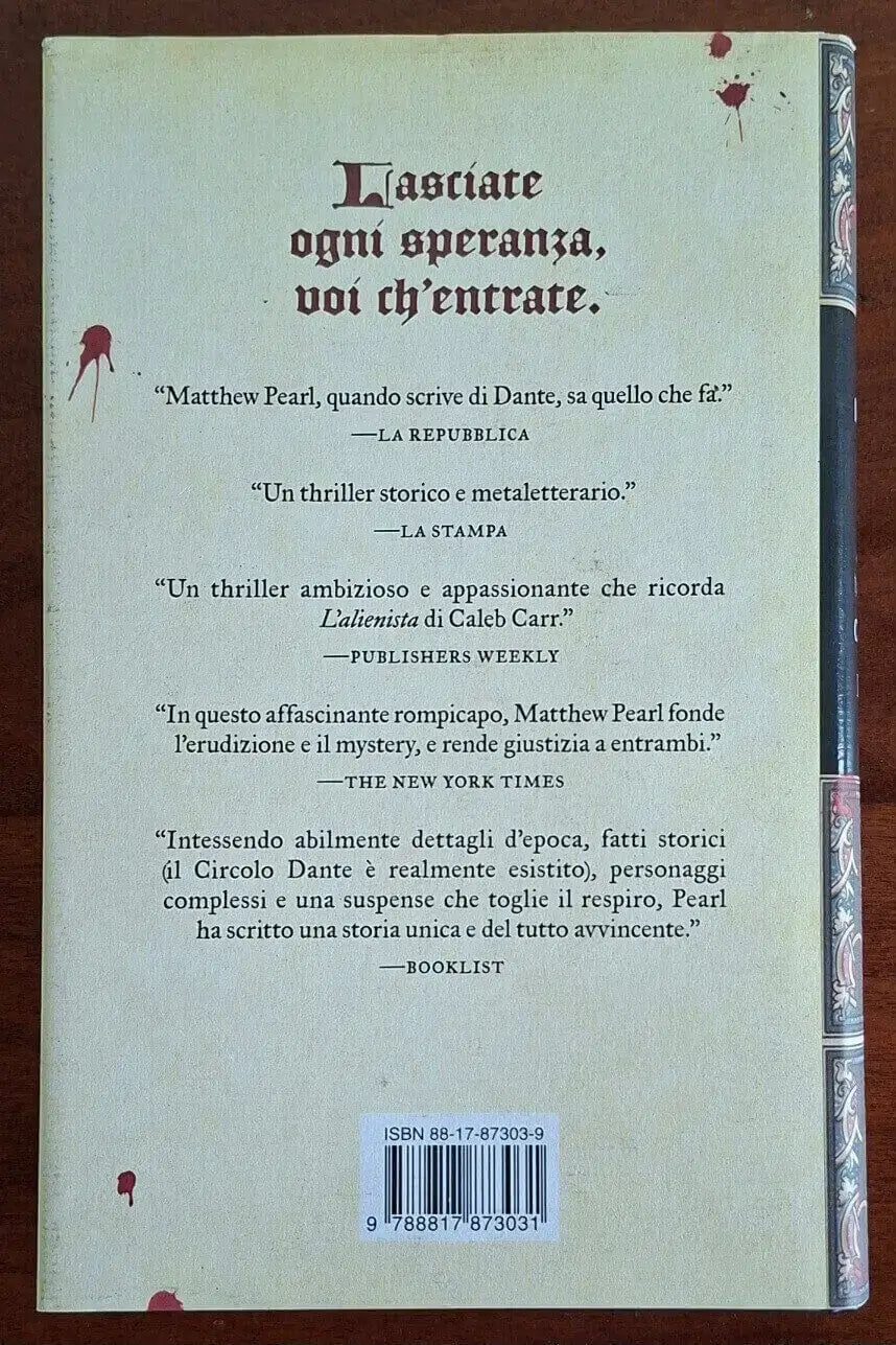 Il Circolo Dante - Matthew Pearl - Rizzoli