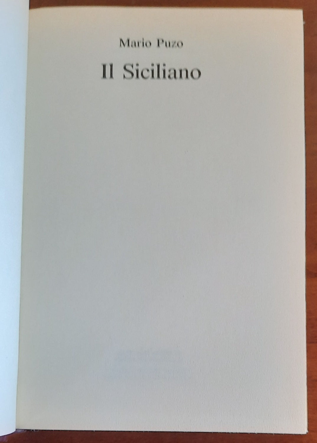 Il Siciliano - di Mario Puzo - Libreria Biellese