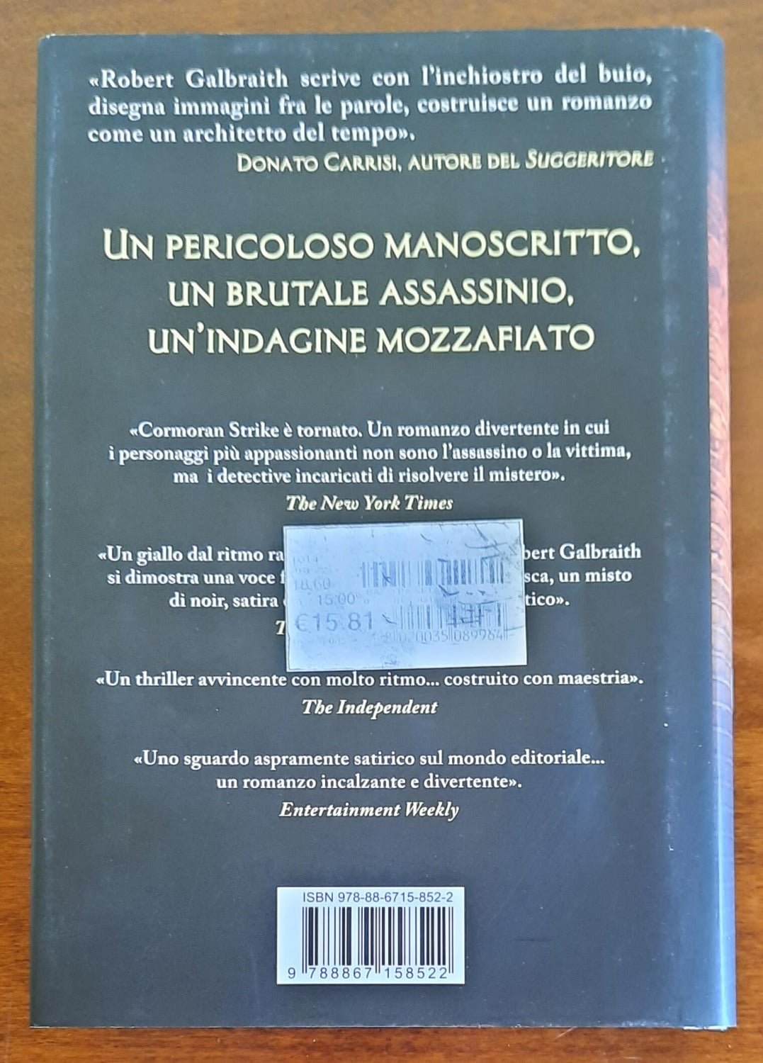 Il baco da seta. Un’indagine di Cormoran Strike