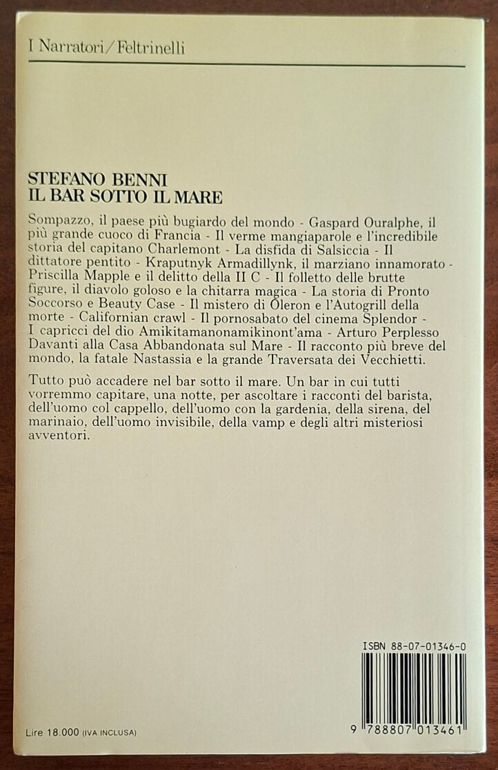 Il bar sotto il mare - Stefano Benni - Feltrinelli