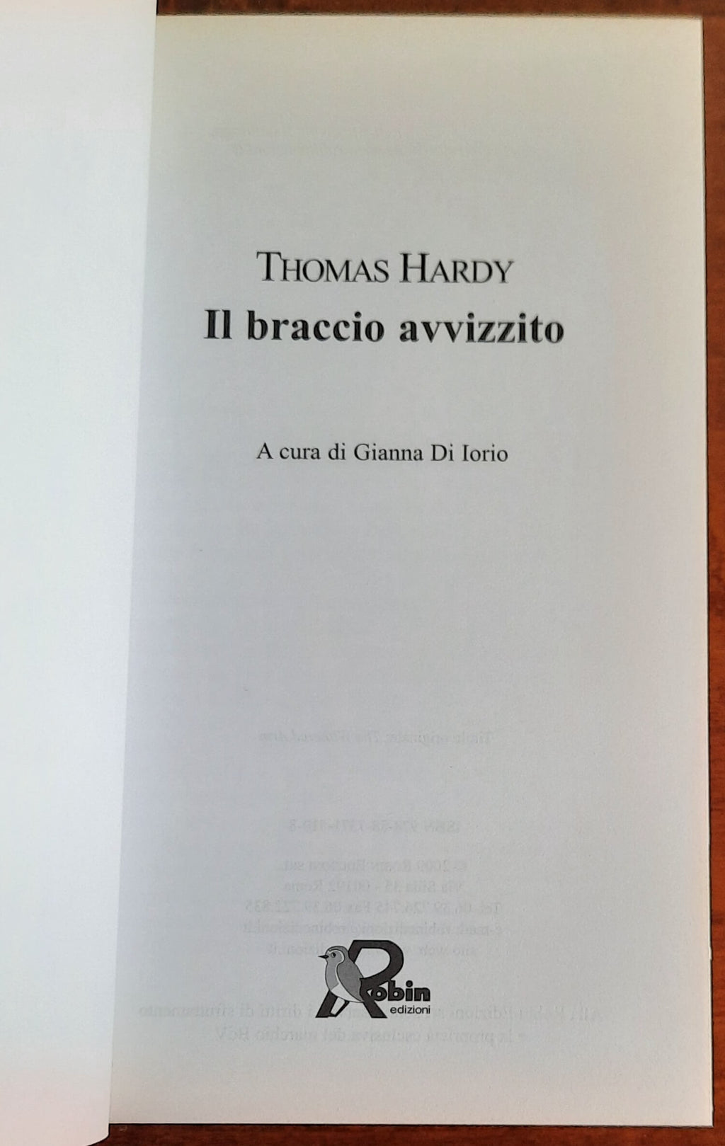 Il braccio avvizzito - di Thomas Hardy
