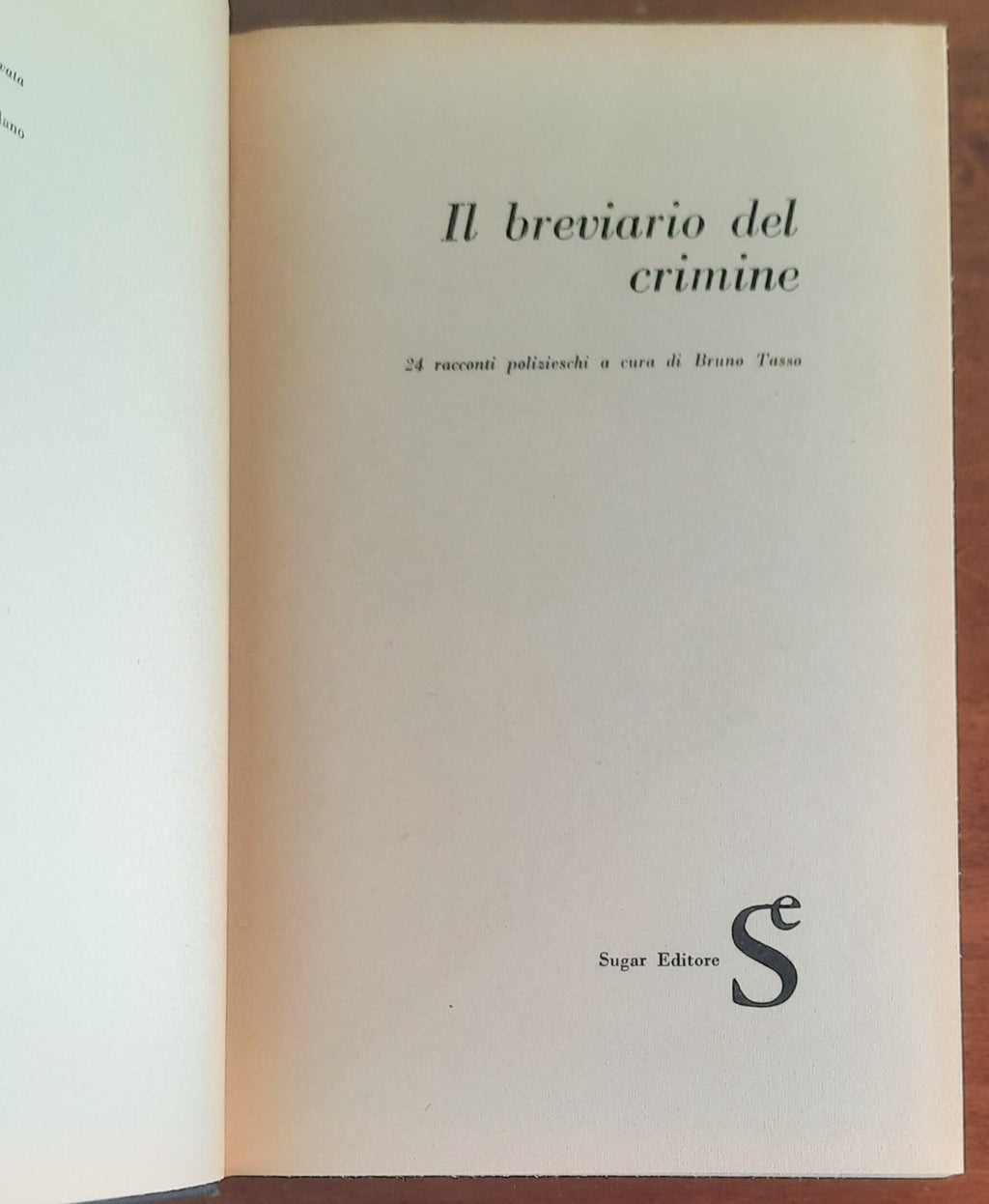 Il breviario del crimine - Sugar Editore - 1962 - Libreria Biellese