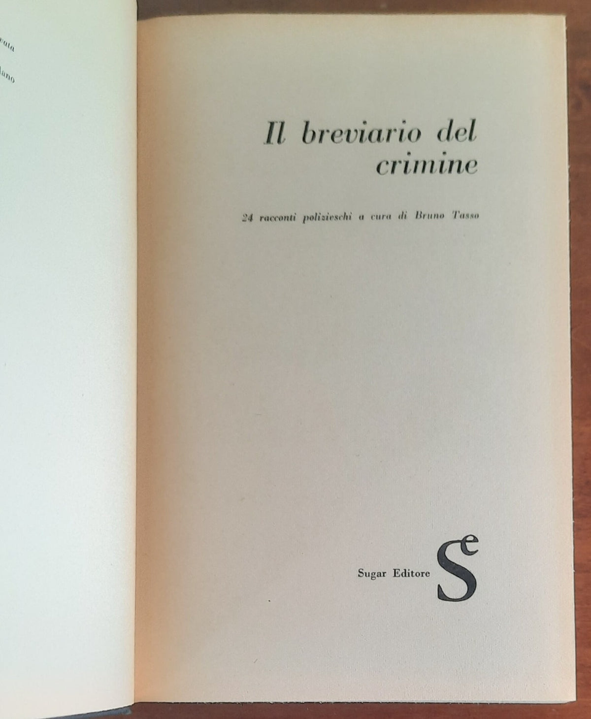 Il breviario del crimine - Sugar Editore - 1962 - Libreria Biellese