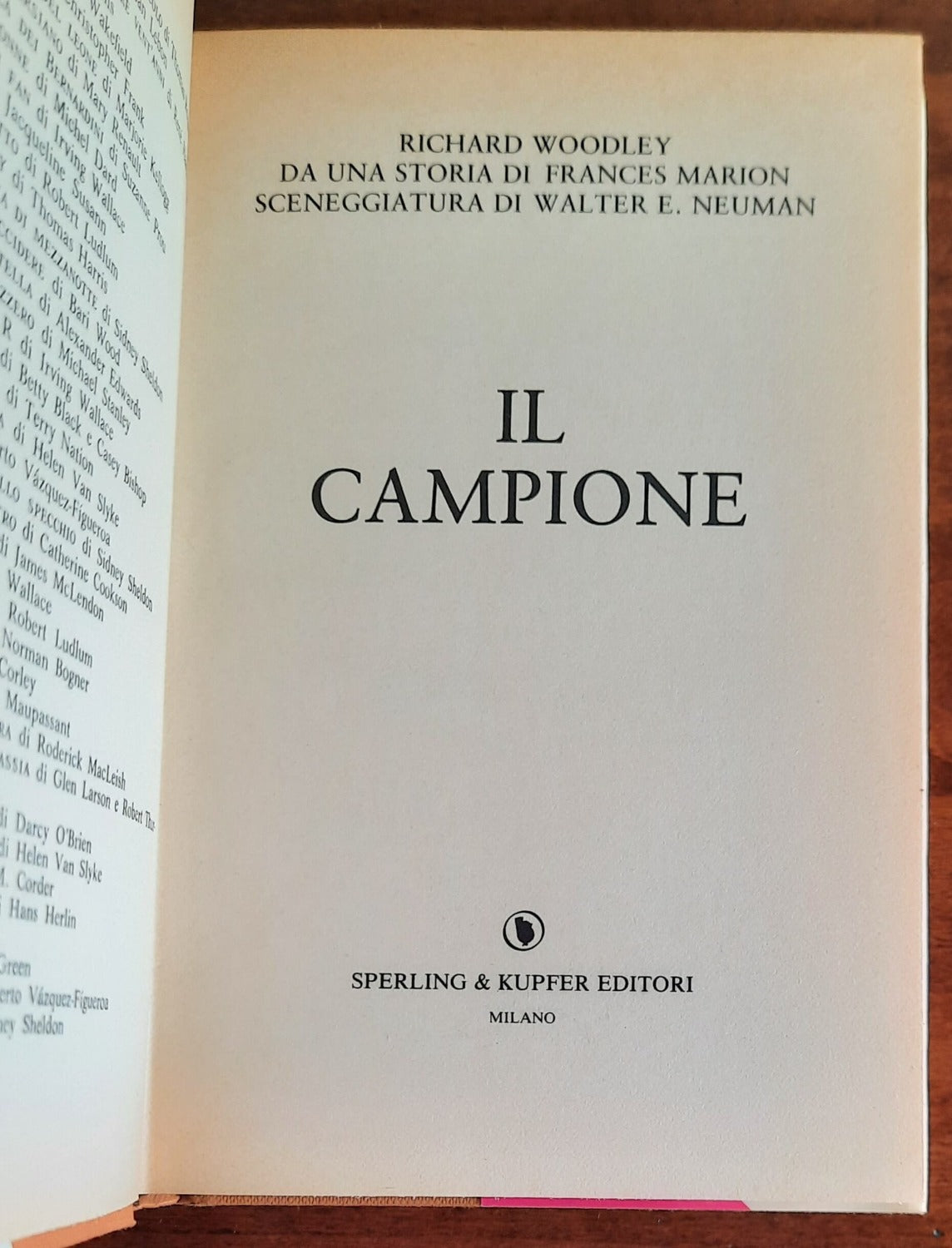 Il campione - di R. Woodley - Libreria Biellese