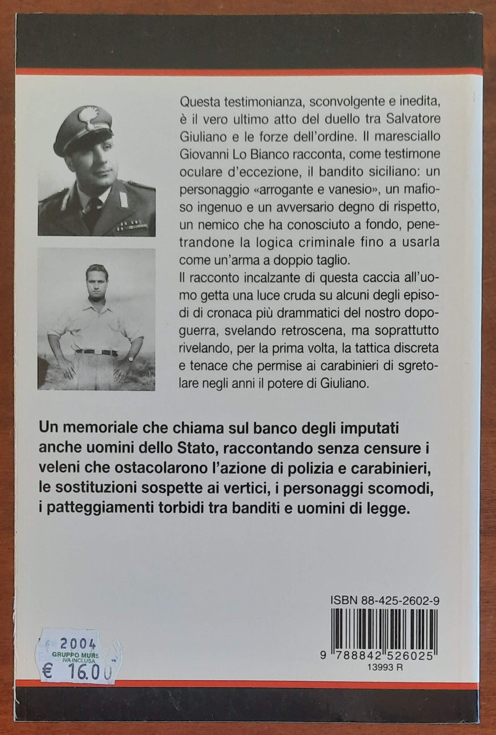 Il carabiniere e il bandito. Resoconto inedito della fine di Salvatore Giuliano - Libreria Biellese