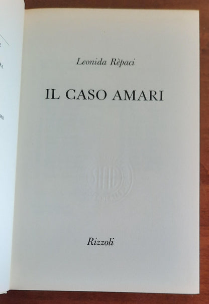 Il caso Amari - Rizzoli - 1966