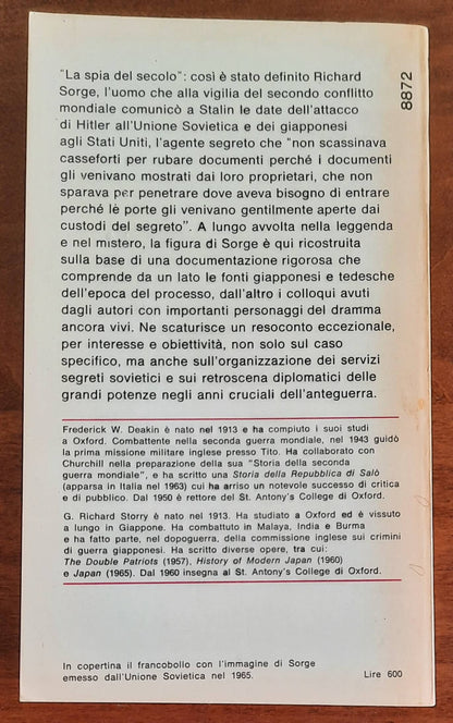 Il caso Sorge - Deakin-Storry - Mondadori Oscar