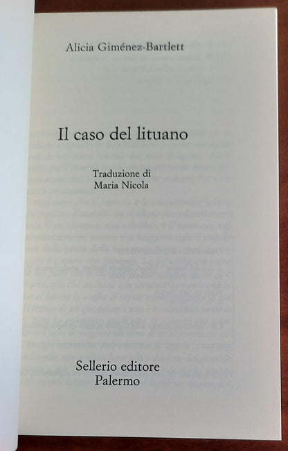 Il caso del Lituano - di Alicia Gimenez-bartlett