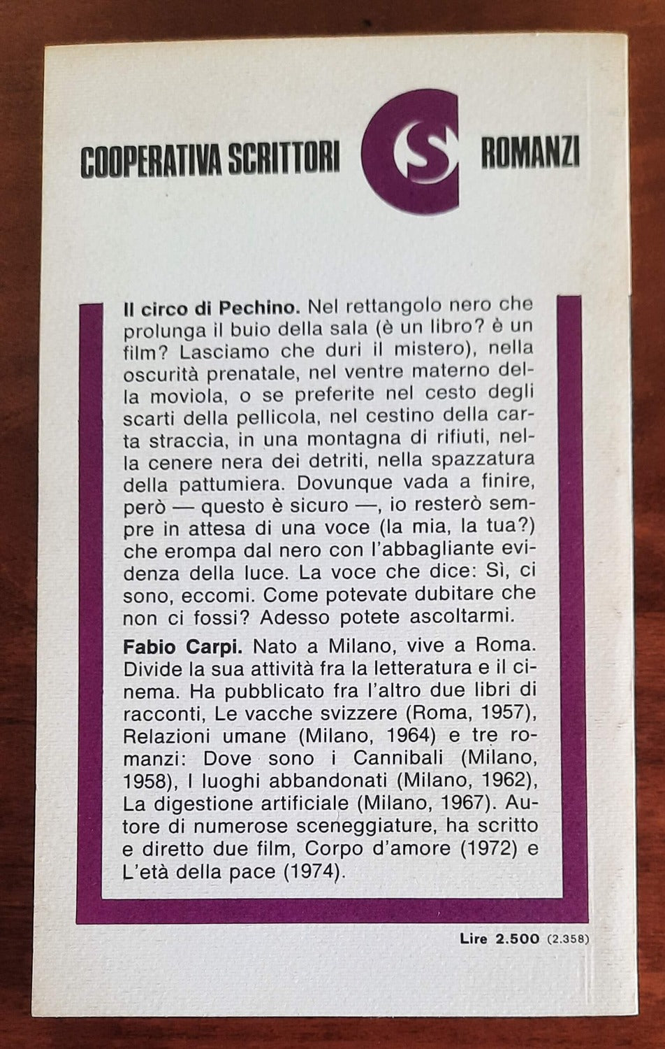 Il circo di Pechino - di Fabio Carpi