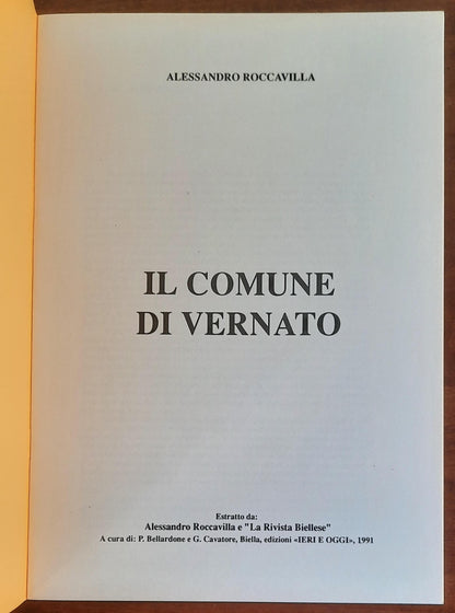 Il comune di Vernato - di Alessandro Roccavilla - Edizioni Ieri E Oggi