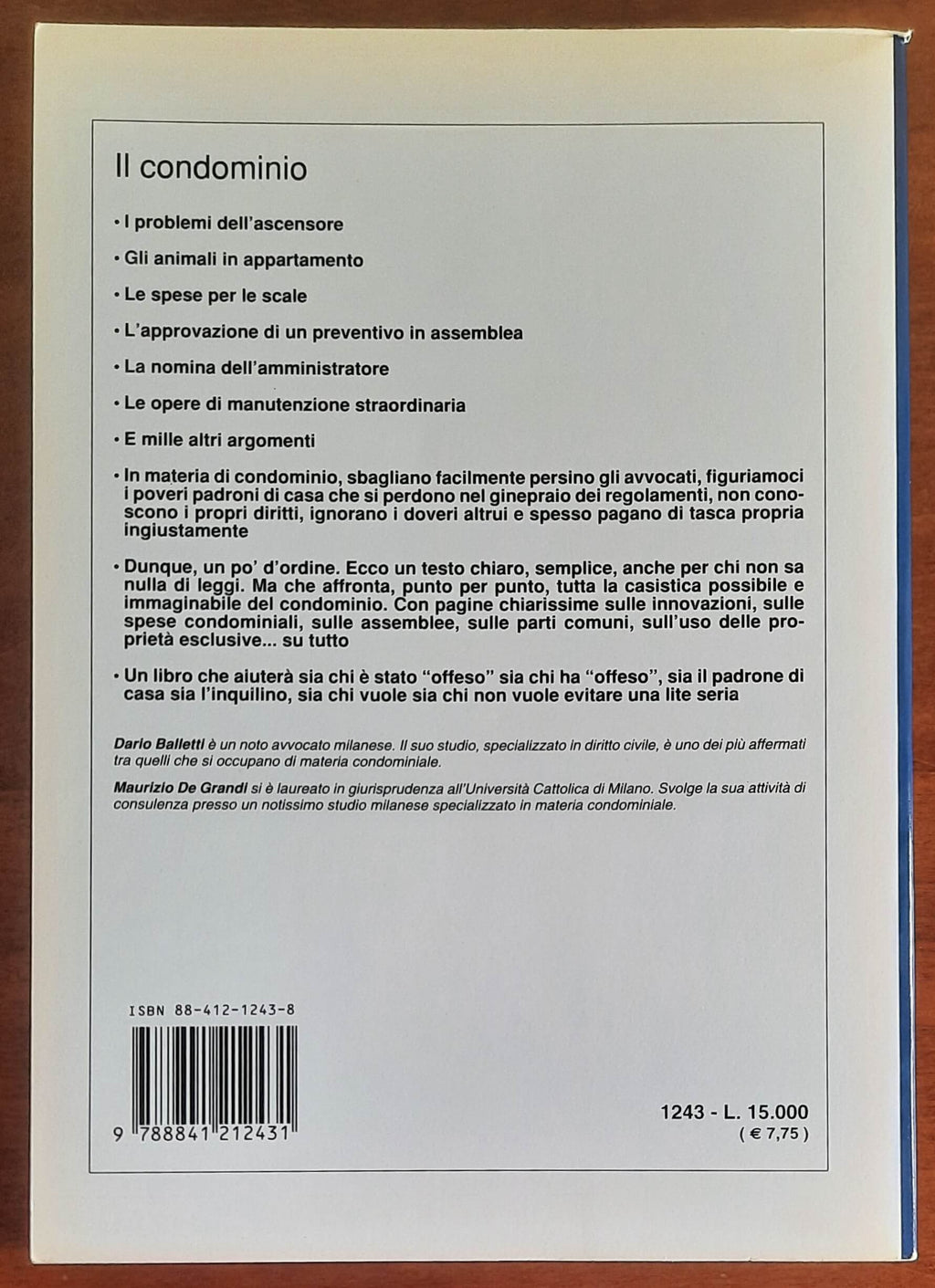 Il condominio. Guida giuridica per tutti - De Vecchi Editore