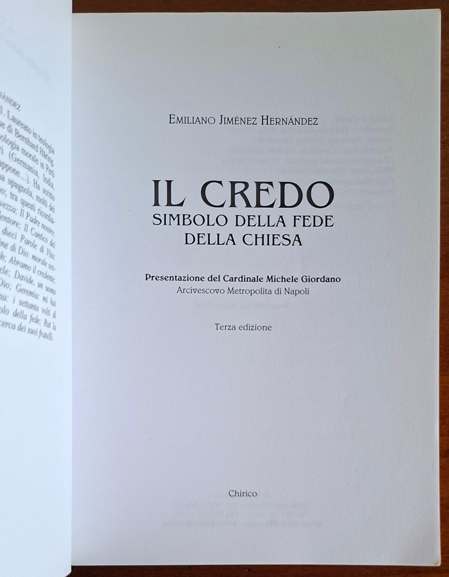 Il credo. Simbolo della fede della Chiesa - Chirico
