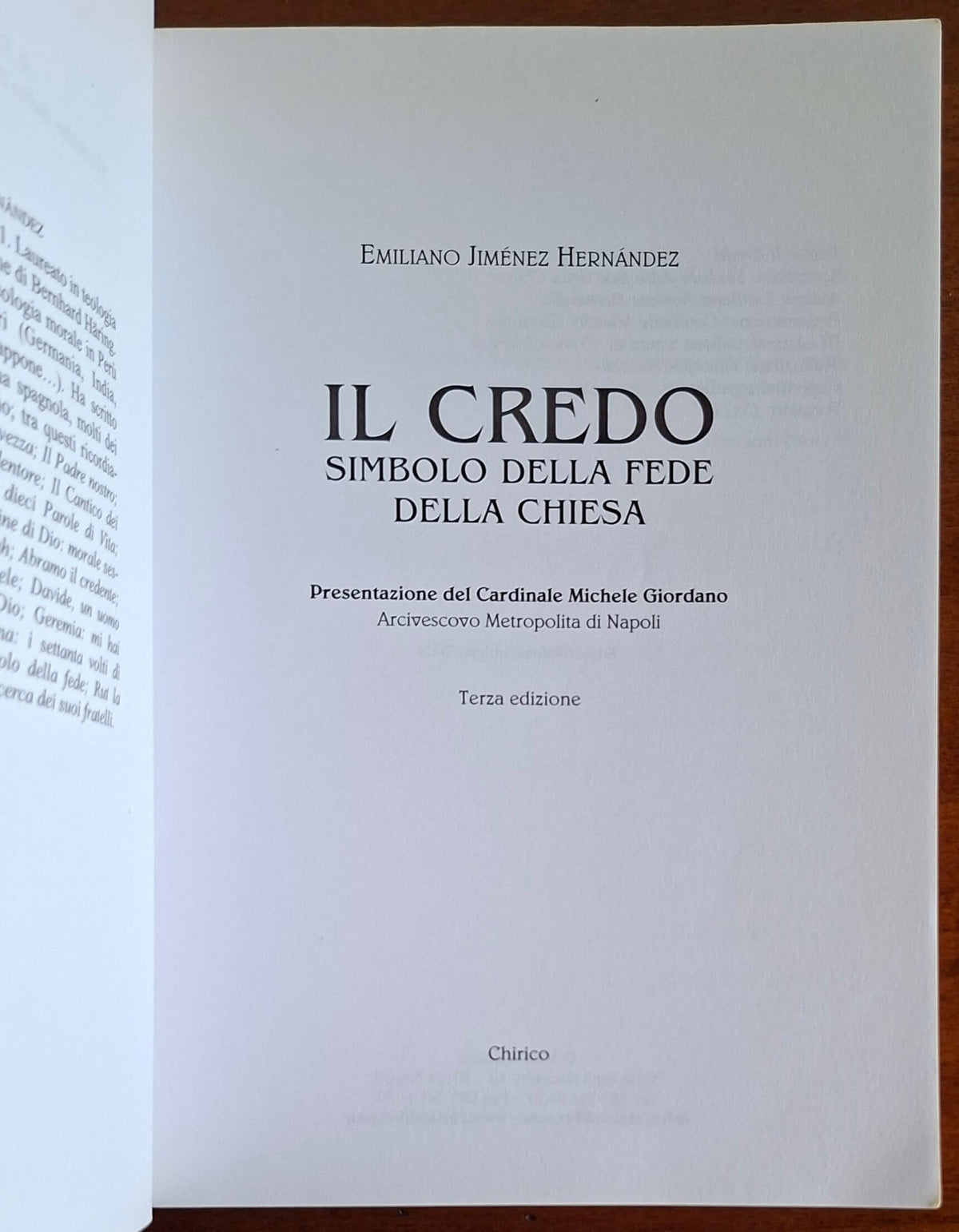 Il credo. Simbolo della fede della Chiesa - Chirico
