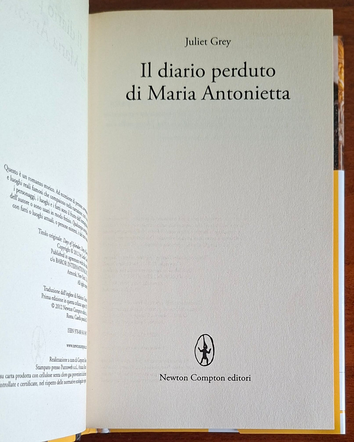 Il diario perduto di Maria Antonietta - di Juliet Grey - Newton Compton