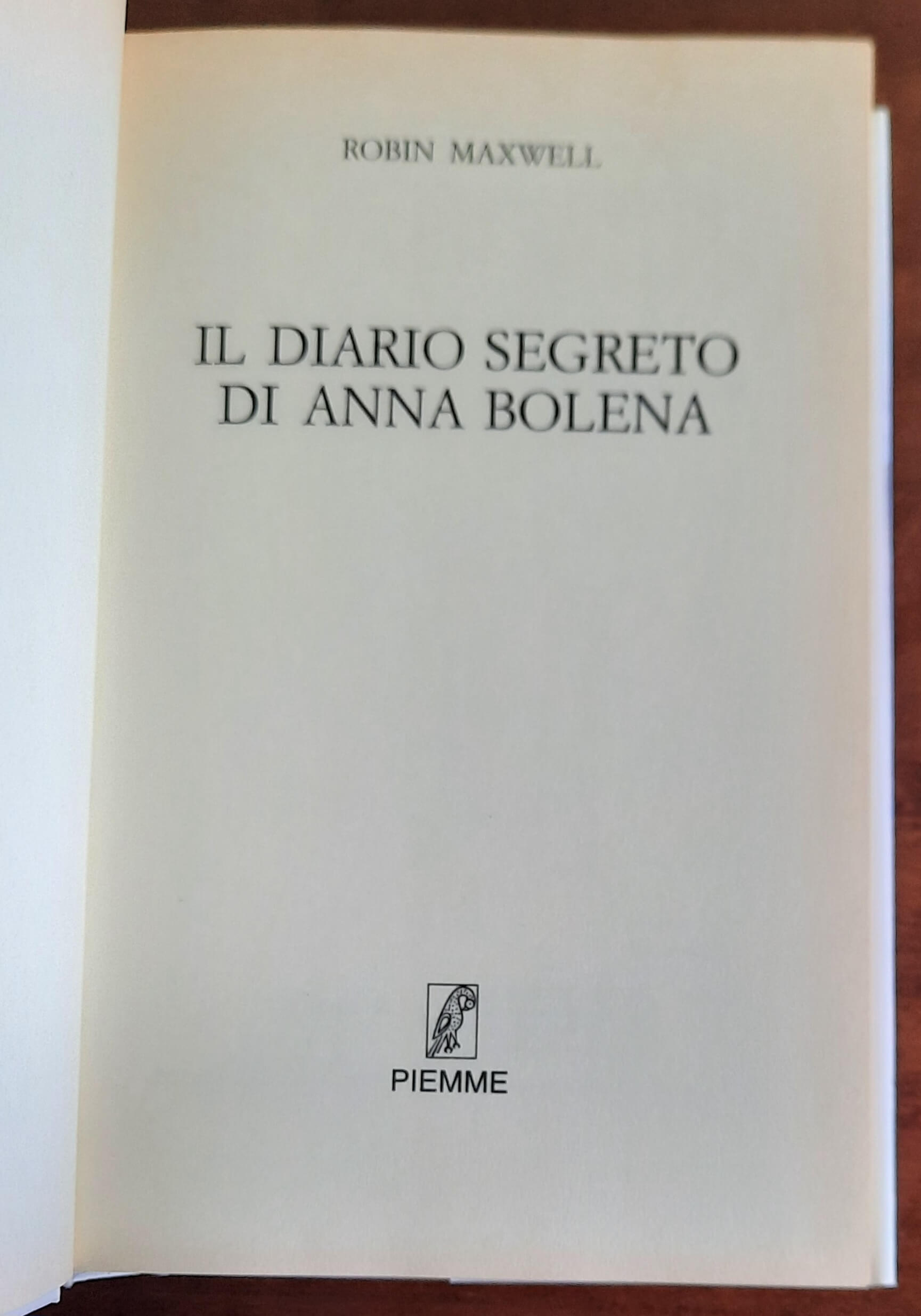 Il diario segreto di Anna Bolena - di Robin Maxwell