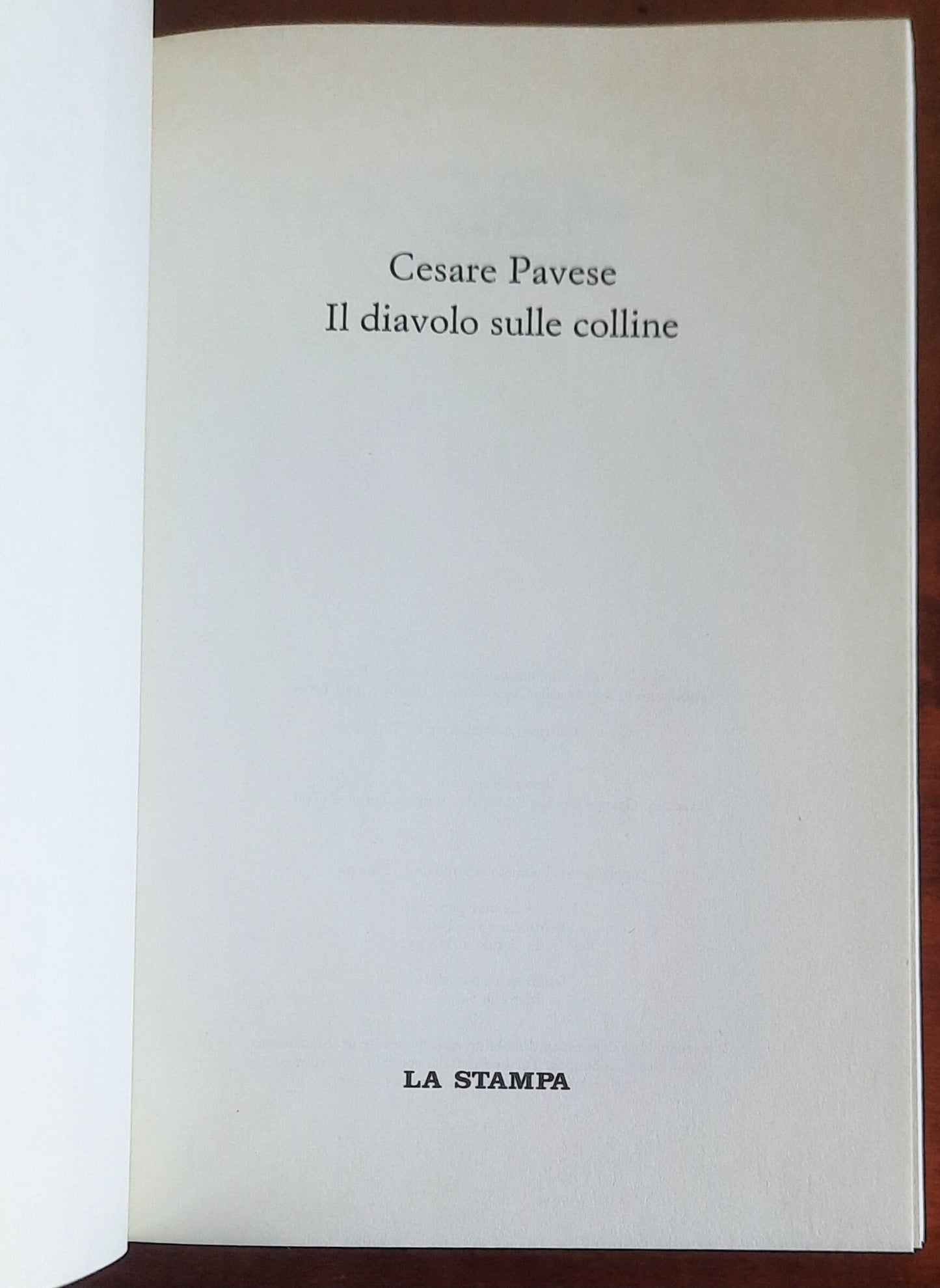 Il diavolo sulle colline - di Cesare Pavese