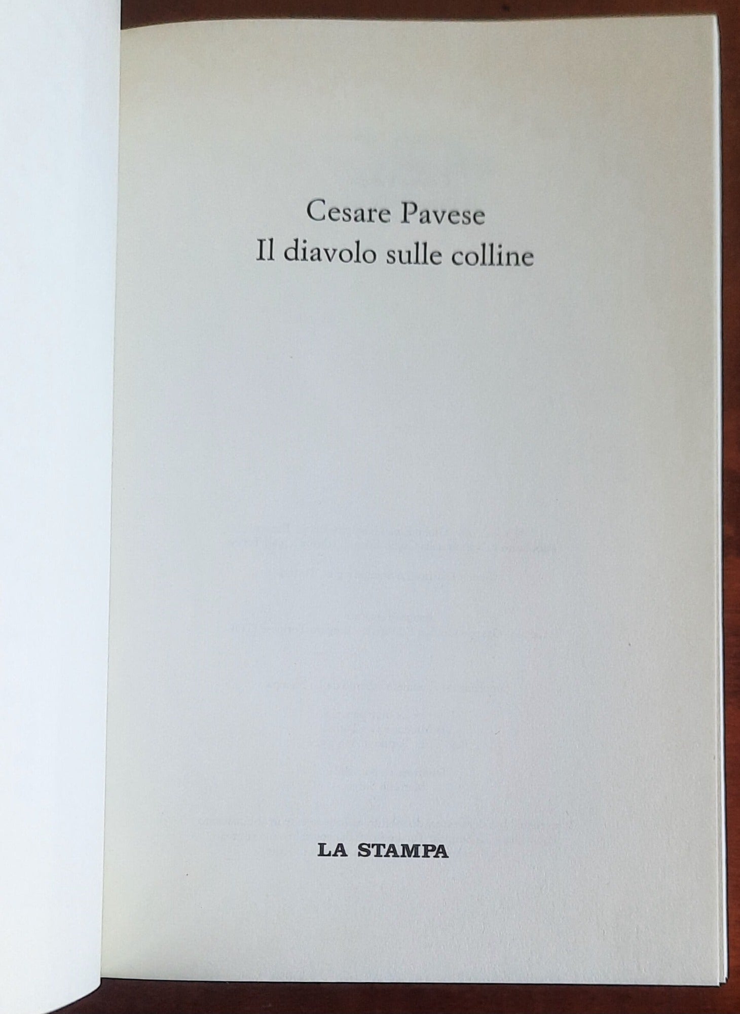 Il diavolo sulle colline - di Cesare Pavese