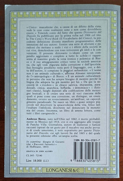 Il dizionario del diavolo - Ambrose Bierce - Longanesi