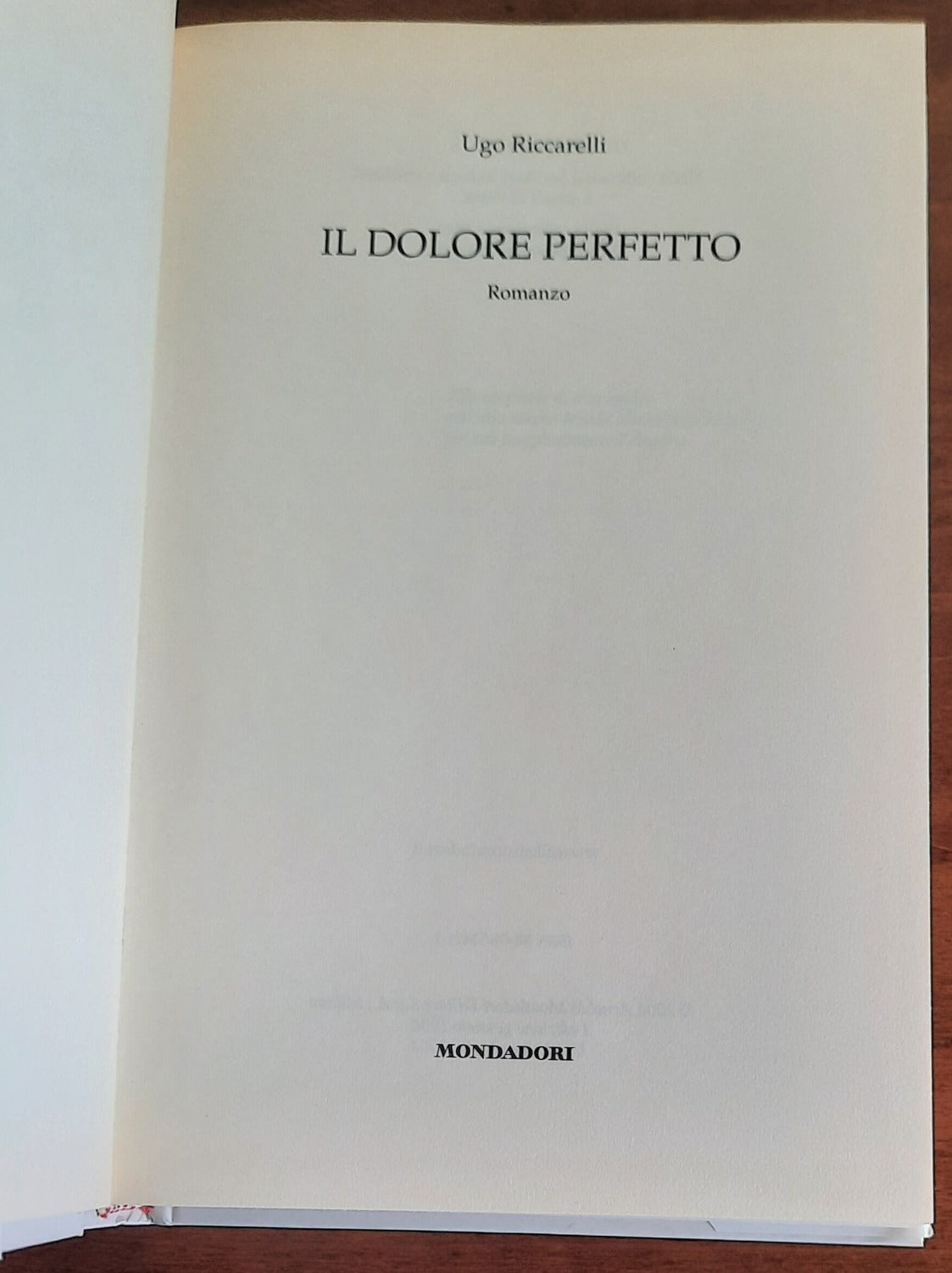 Il dolore perfetto - Mondadori