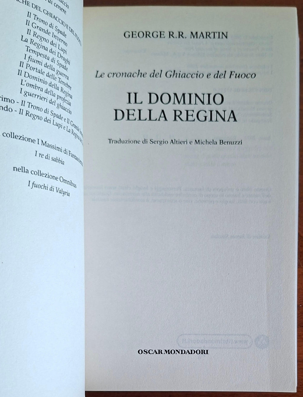 Il dominio della Regina. Le Cronache del ghiaccio e del fuoco ( vol. 8 )