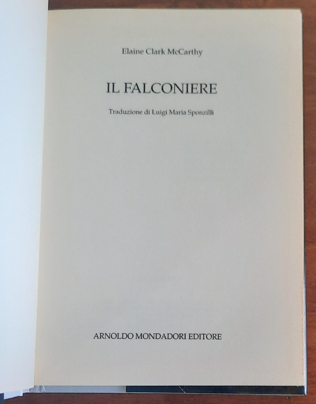 Il falconiere - Mondadori - 1996 - Libreria Biellese